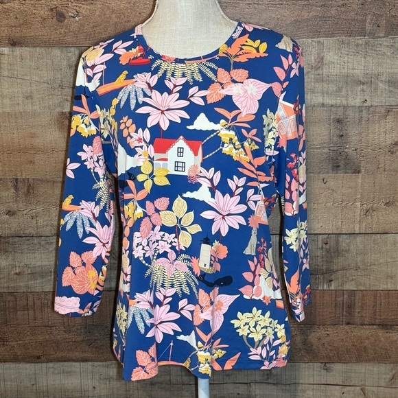 J. McLaughlin Tops - J. McLaughlin Along the Coast Golden Retriever Doodle Dogs *No Size Tag*